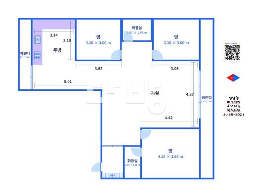 +도면첨부+ 초역세권 도보30초 대형 3룸주인세대 남향 채광굿 후면트임 - View 2
